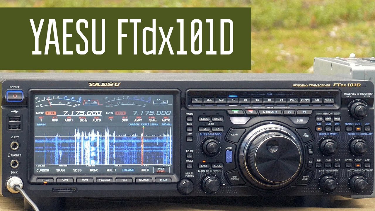 Yaesu FTdx101D Работа трансивера в полях. Приём разных сигналов. Радиосвязь. Радиолюбители.