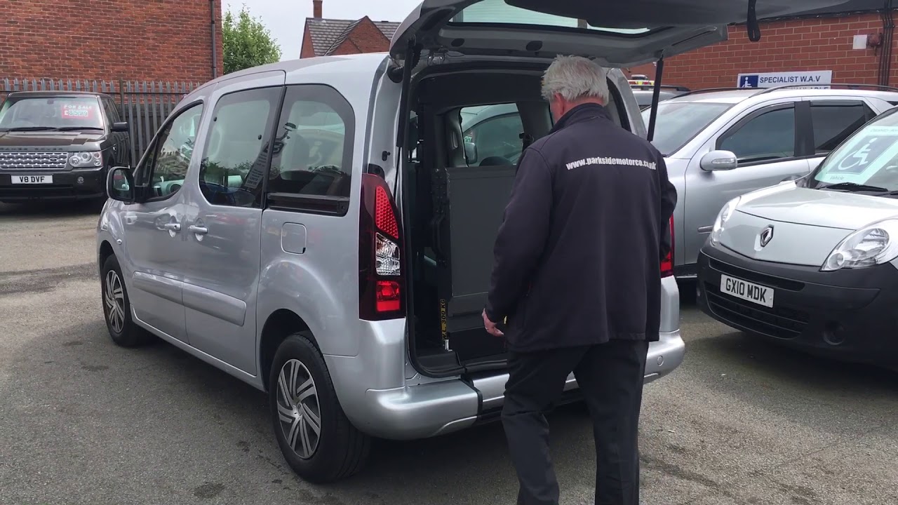 How to load a wheelchair into a Citroen Berlingo wheelchair car by Parkside mobility