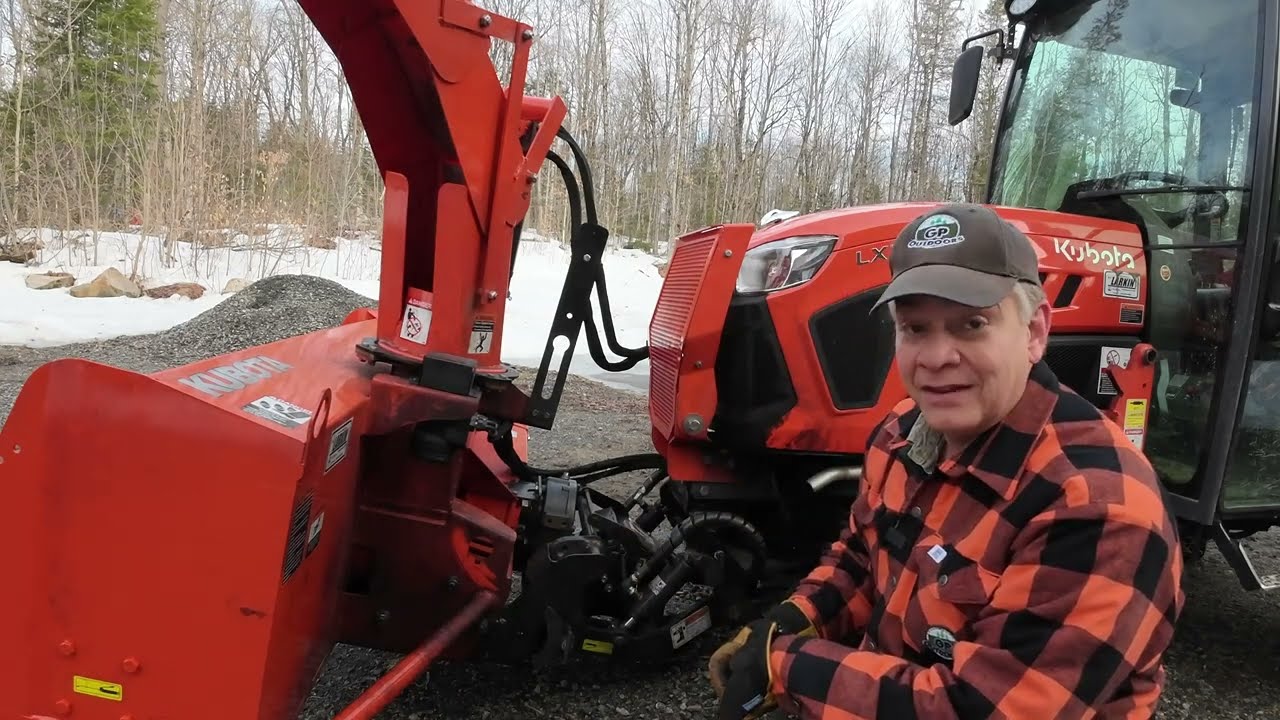 664 Kubota LX2610 Tractor. Removing the Kubota LX2980 Front Mount Snowblower. Spring is Here?   4K