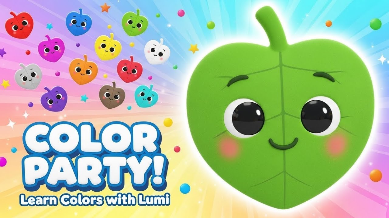“Lumi the Leaf’s Color Party!” 🎉🌈🍃