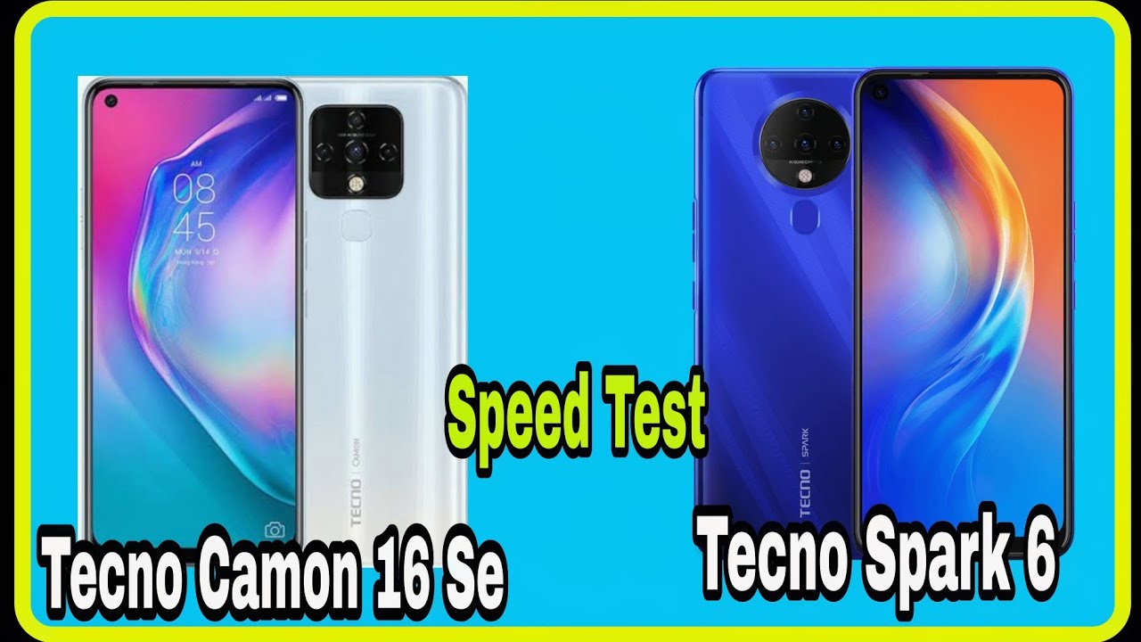 Tecno Camon 16 Se VS Tecno Spark 6 Speed Test |Tecno Spark 6 vs tecno camon 16 Se comparison