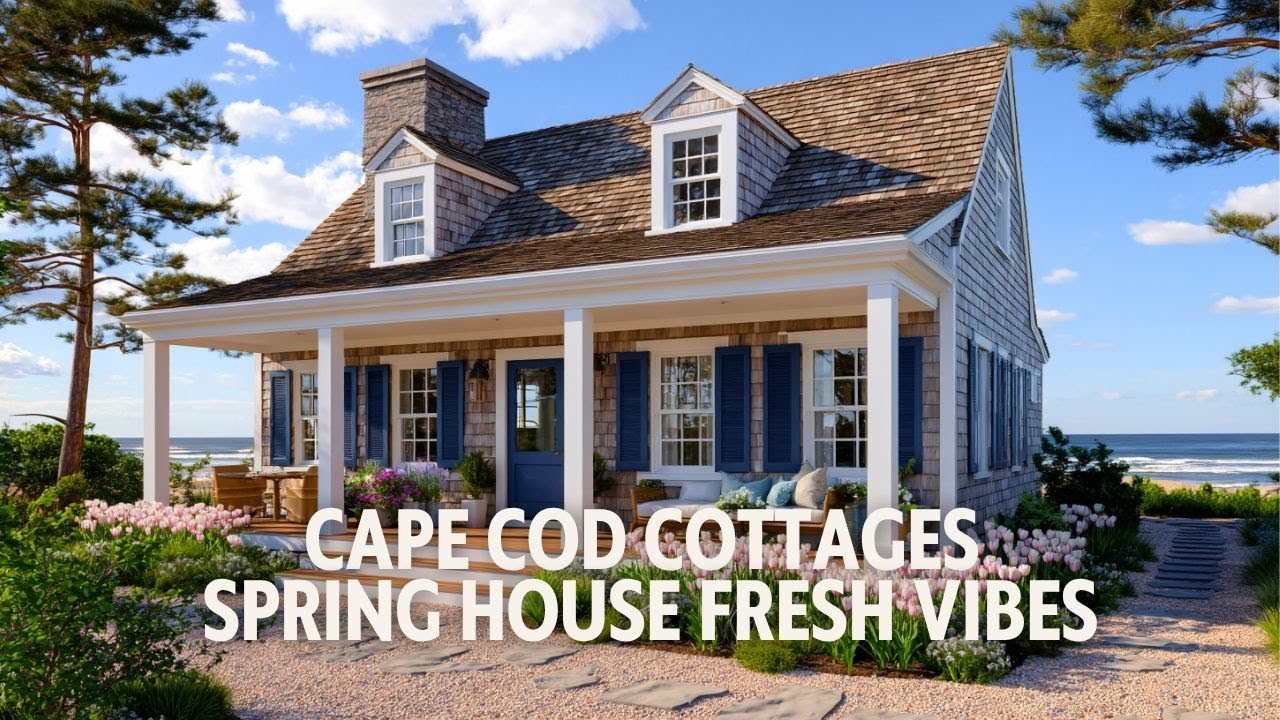 Cape Cod Cottages Spring House Classic New England Coastal Style with Spring Fresh Vibes