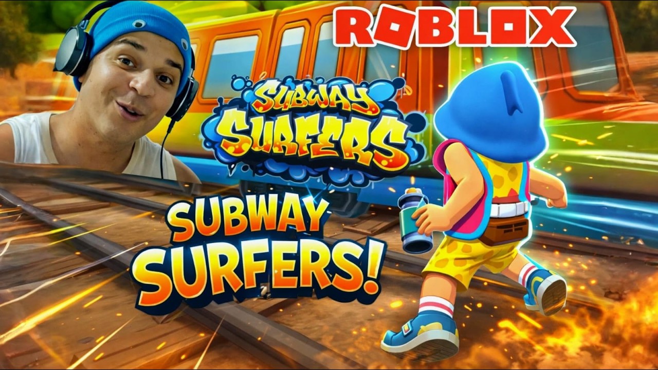 O SUBWAY SURFERS DO ROBLOX É MUITO MAIS DIFÍCIL PORQUE TEM O GUARDA BARRY'S PRISON RUN OBBY?