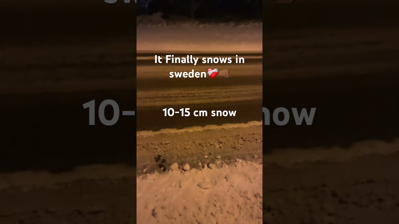 Snow in sweden 