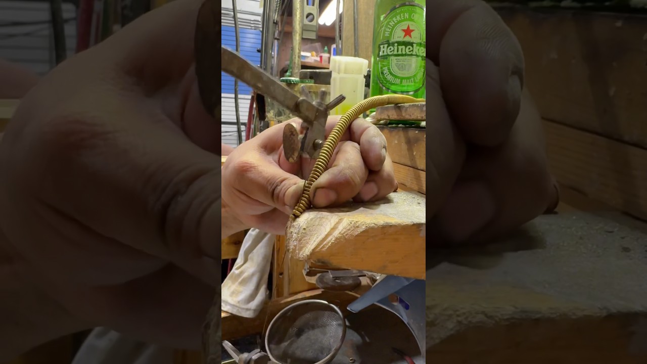 PURE 24K 🔥 Miami Cuban link. The CRAZY process of how it&rsquo;s HANDMADE. #gusvillajewelry #jewelry