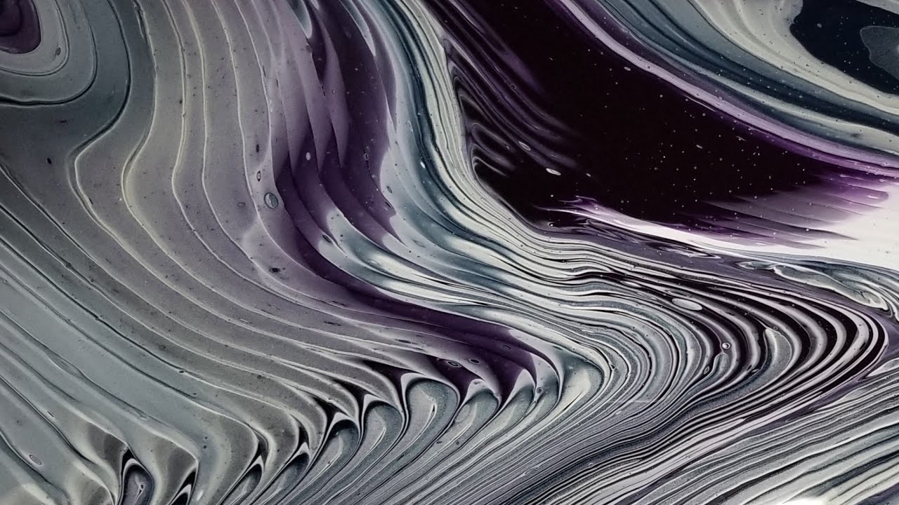 (120) ACRYLIC POURING - Double Jiggle Pour with HOMEMADE MEDIUM - Dirty Cup Straight Pour