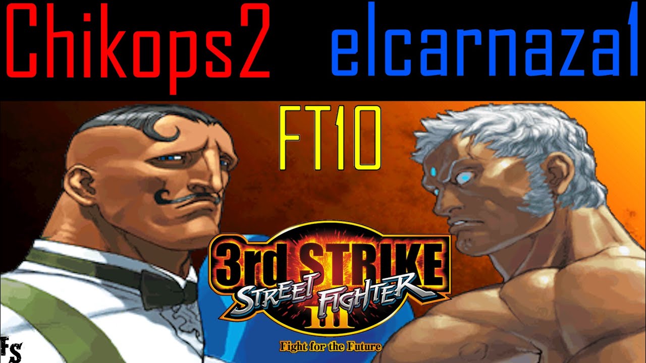 Street Fighter III: Third Strike - Chikops2 [Dudley] vs elcarnaza1 [Urien] (Fightcade FT10)