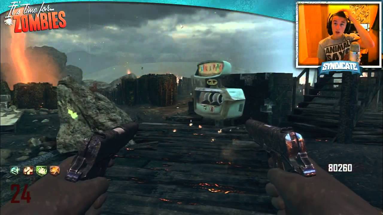 Black Ops 2 Zombies: Nuketown Round 36 Gameplay/Tutorial! w/Syndicate!