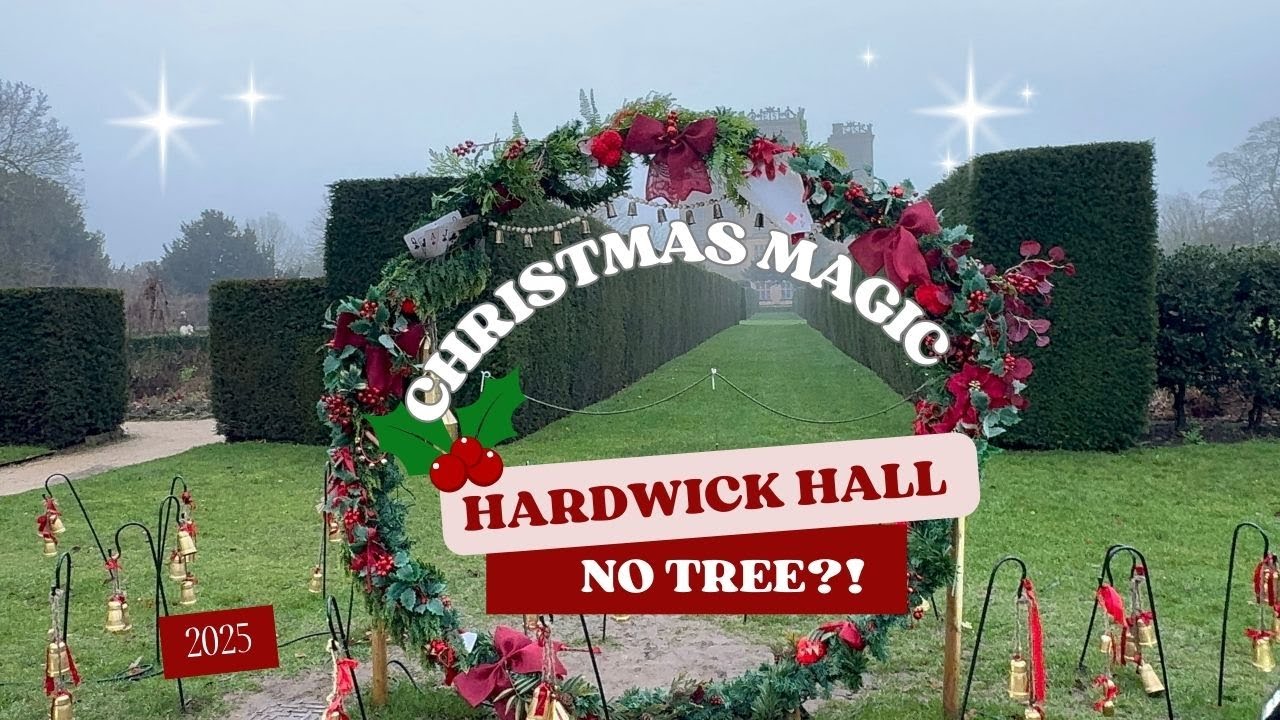 Hardwick Hall Christmas Magic Świąteczna atmosfera (no Christmas tree?!) w Hardwick Hall #christmas