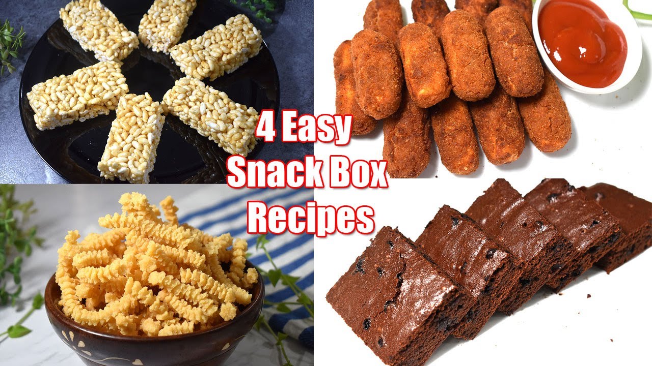 4 எளிமையான ருசியான குழந்தைகளுக்கான ஸ்னாக்ஸ் பாக்ஸ் ரெசிப்பீஸ் 20 நிமிசத்தில்-4 Easy Snack Box Recipe