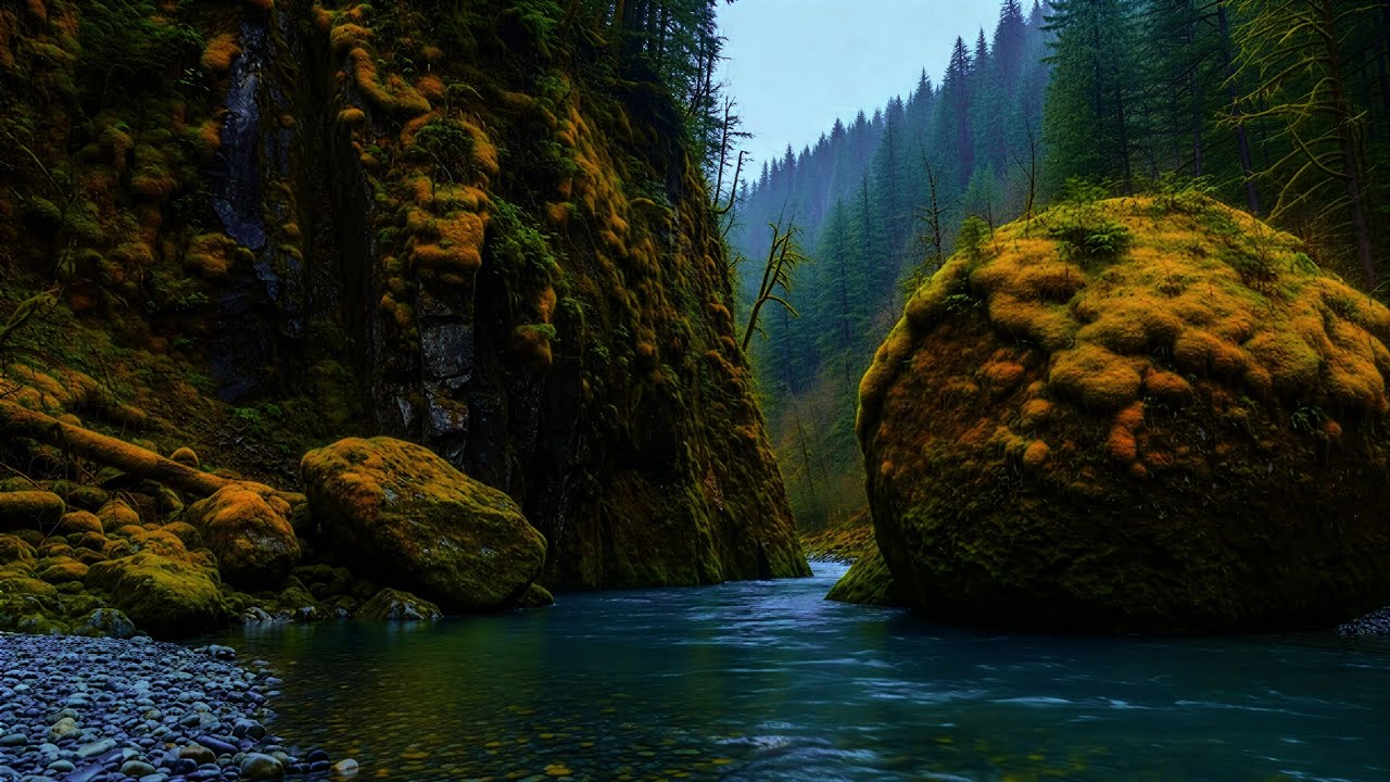 Natural Emerald Forest River Sounds for Deep Sleep, Relaxation, and Inner Calm 🌿💧😴