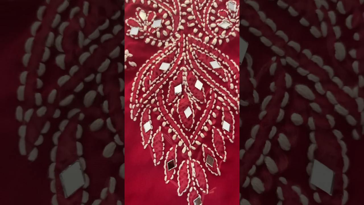 Pink/Lucknowi kurti with mirror work #gurujivastralaya #kurticollection #ethnicwear