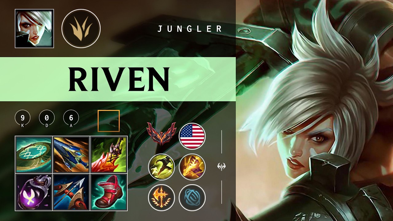 Riven Jungle vs Gwen - NA Grandmaster Patch 26.03