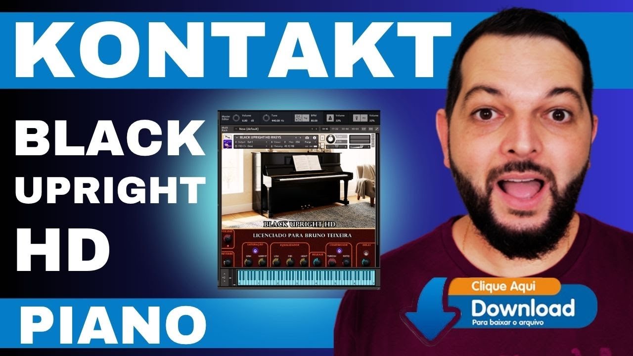 Piano Black Upright HD: Melhor Piano Grátis para Kontakt!