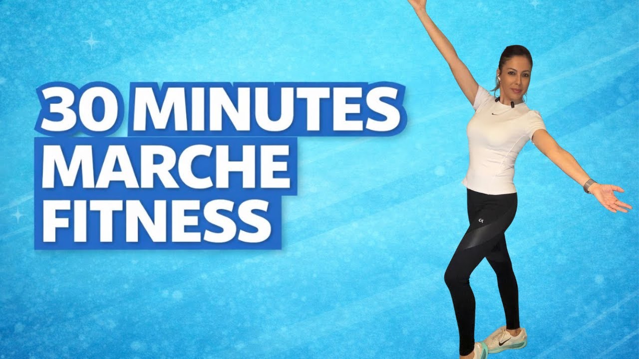 30 min Marche Fitness 🔥 Cardio Intense à la maison (Transpire & Bouge à fond)