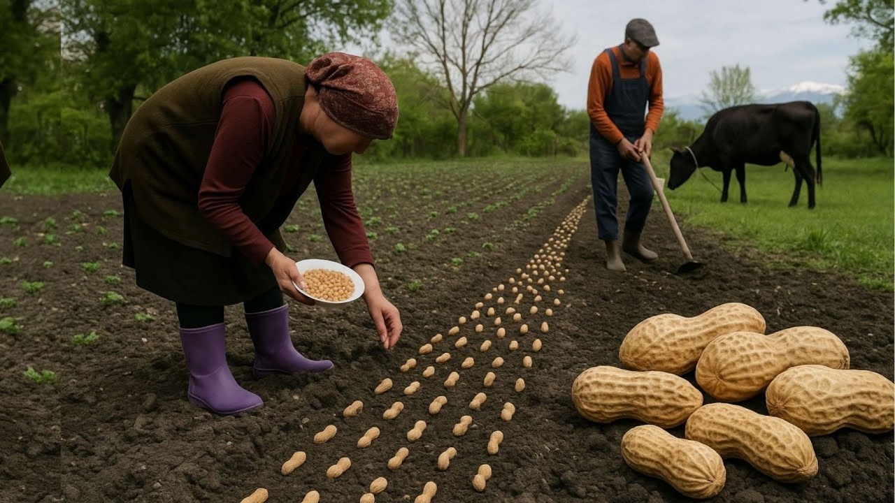AZERBAIJAN Rural Life 🇦🇿 | Grandma & Grandpa Growing Peanuts in a Mountain Village LIVE