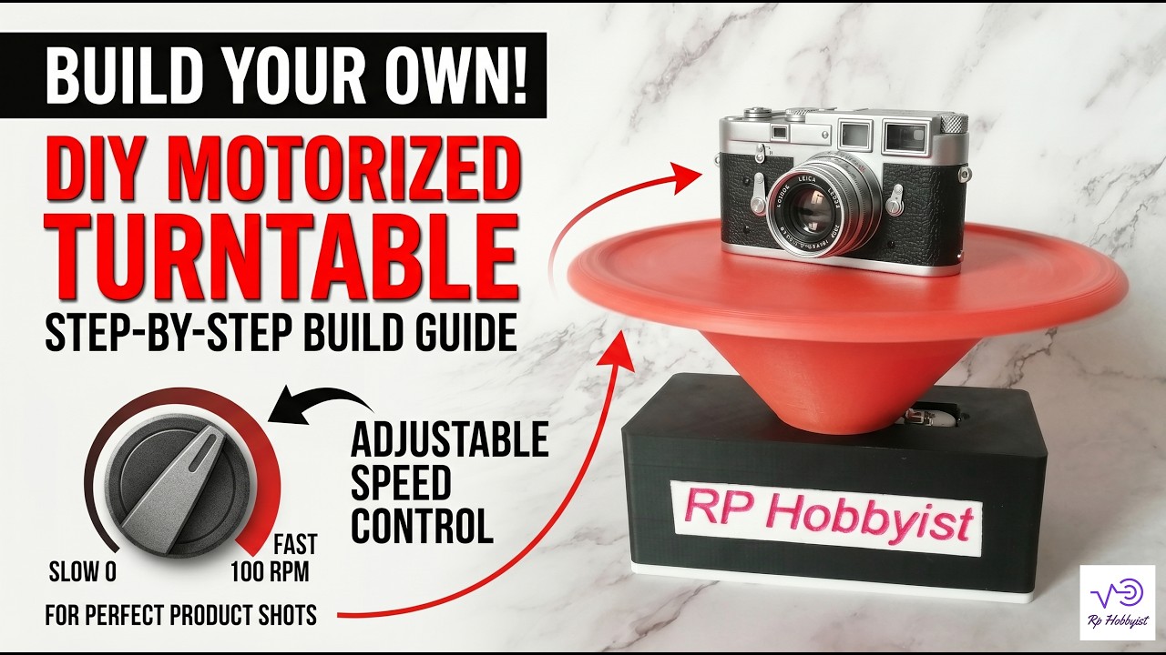 Build a DIY Motorized Photography Turntable With Adjustable Speed
