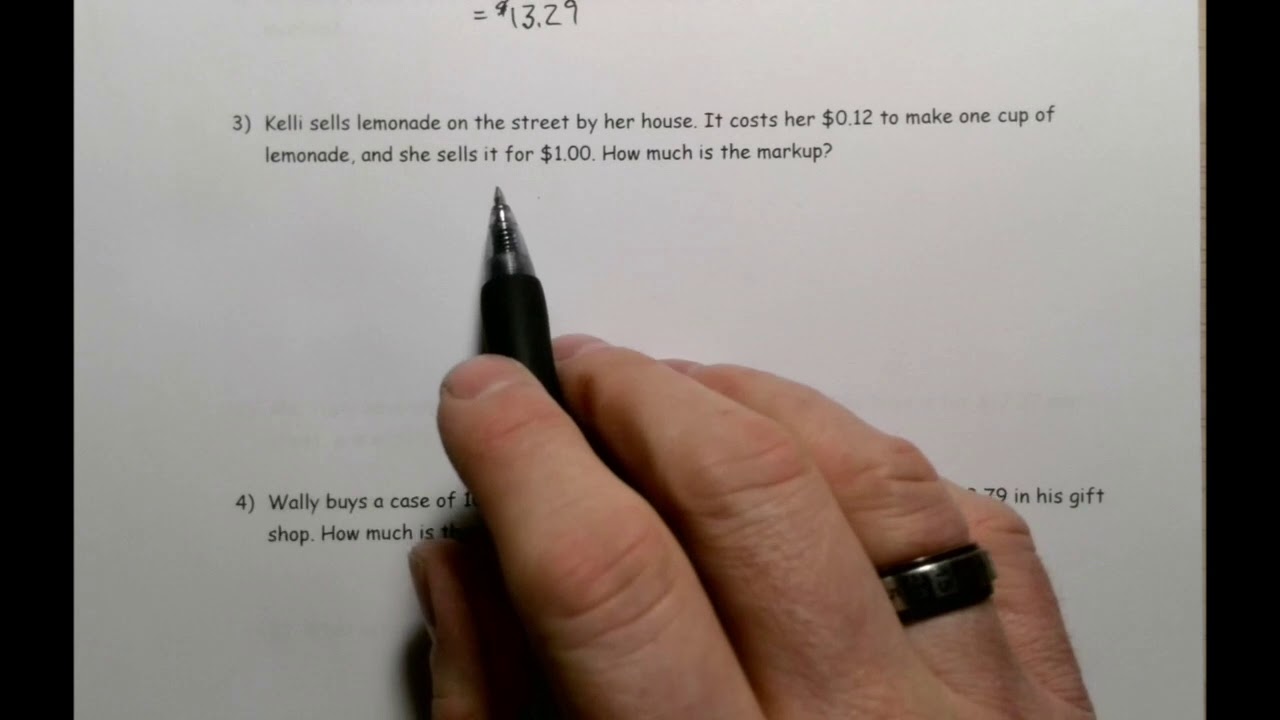 Математика 10.3 Урок по наценке, оптовой и розничной цене