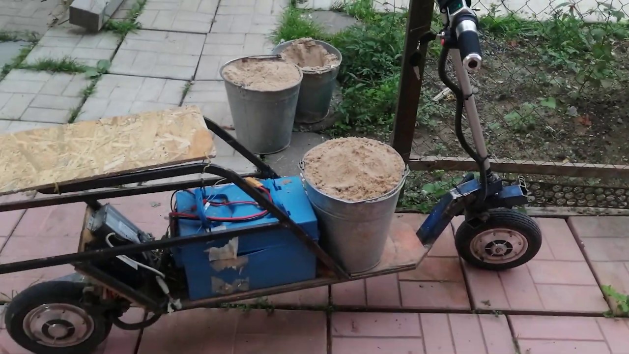 Самокат из гироскутера 2