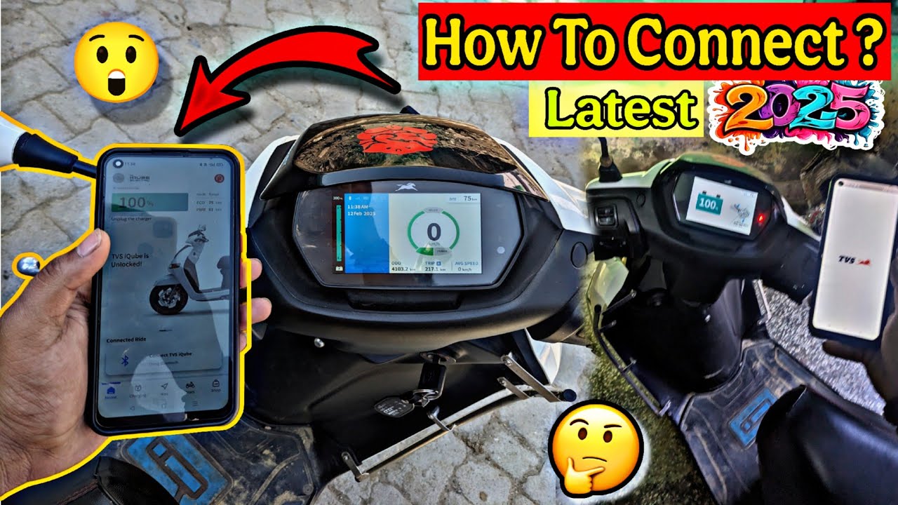 How to connect Tvs Iqube to TVS Connect app ?