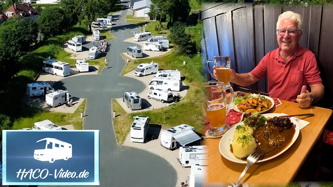 Stellplatz WOMO BAHNHOF bietet viel Platz - am Thüringer Wald in Friedrichroda - Essen im Brauhaus