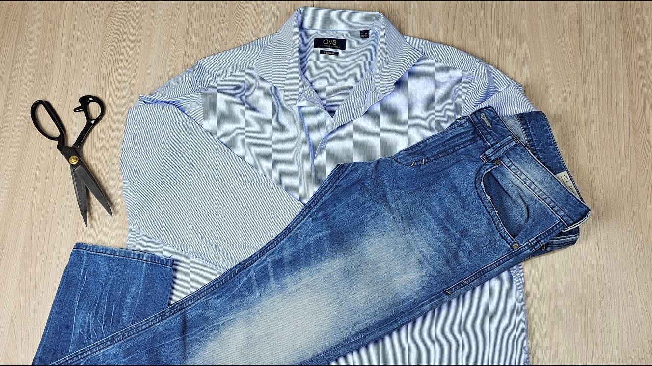 Сумка с 6 карманами из старых джинсов и рубашки — шьём своими руками!