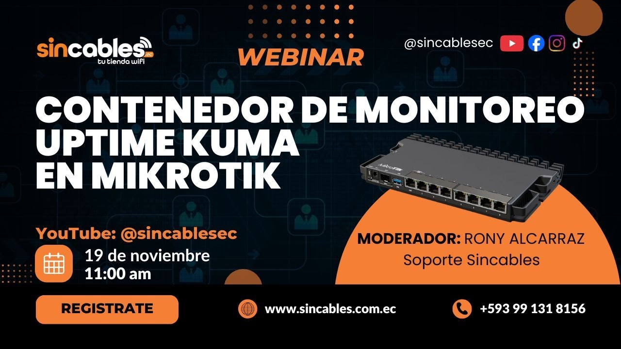 ¡NO LO SABÍAS! MikroTik soporta Uptime Kuma… y así se instala 👇