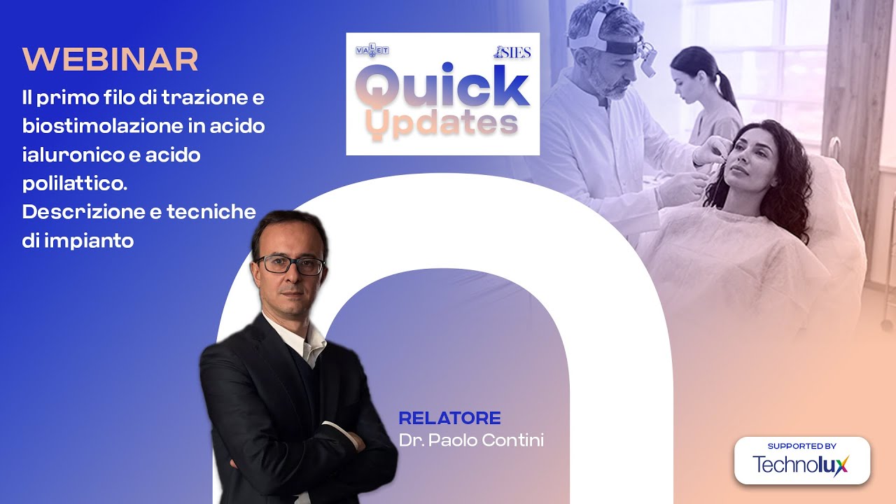 Quick Updates #1 Il primo filo di trazione e biostimolazione in acido ialuronico e acido polilattico