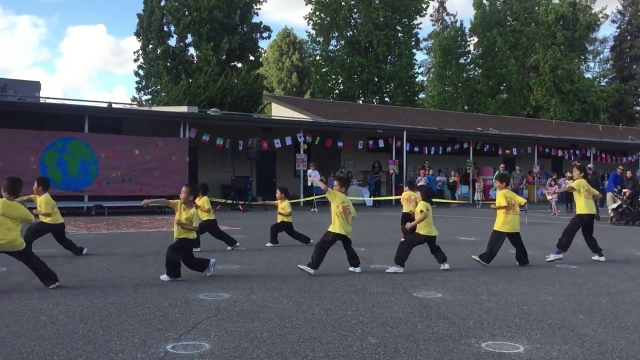 Jingying International Chinese School Kung Fu Performing at Landels