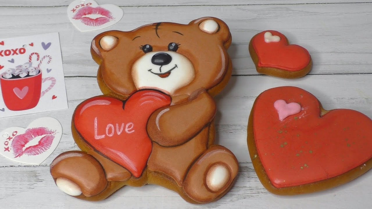 Пряник мишка Роспись пряников ИМБИРНЫЕ ПРЯНИКИ /// Olya Tortik Домашний Кондитер