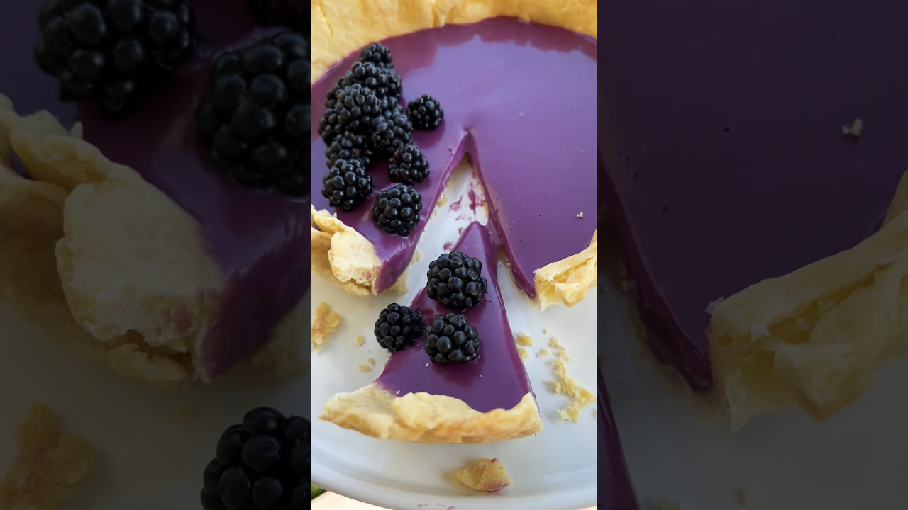 Blackberry Tart #tart #blackberry #blackberries #food #dessert #sweet #shorts #short #shortsvideo