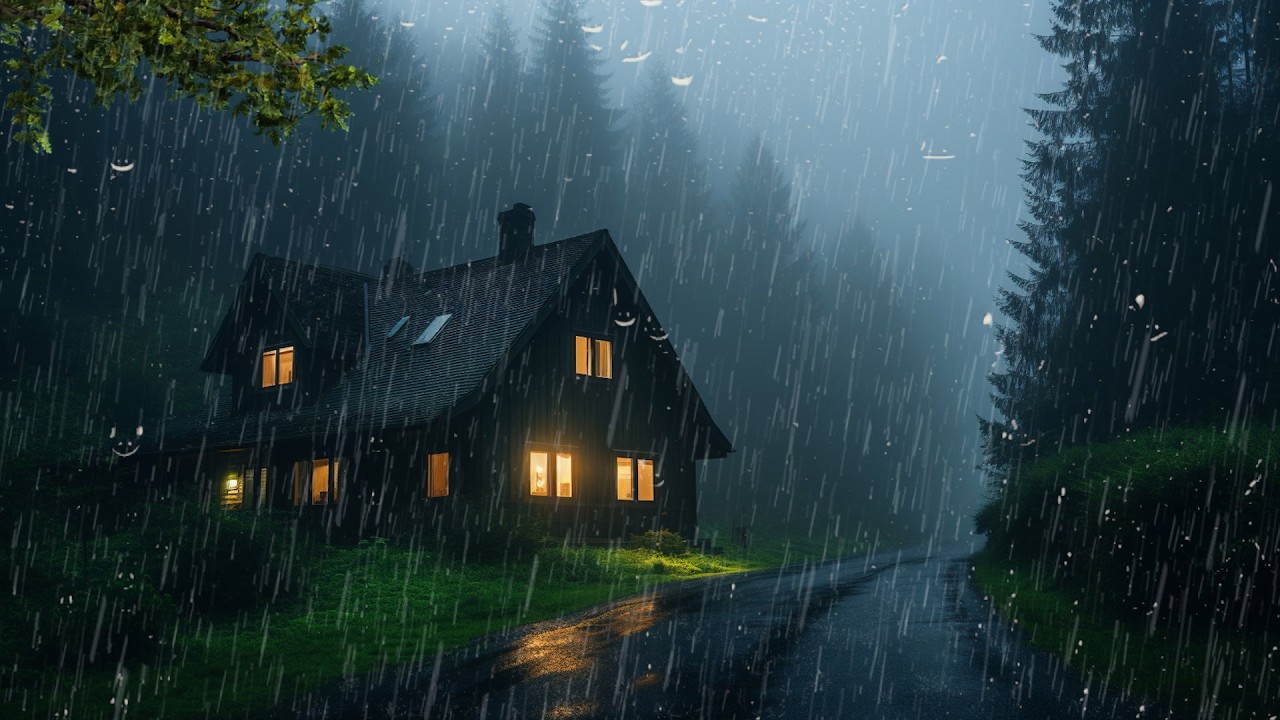 10 Heures de Pluie Relaxante dans une Campagne ancienne – Pluie douce Pour Dormir et étudier - ASMR