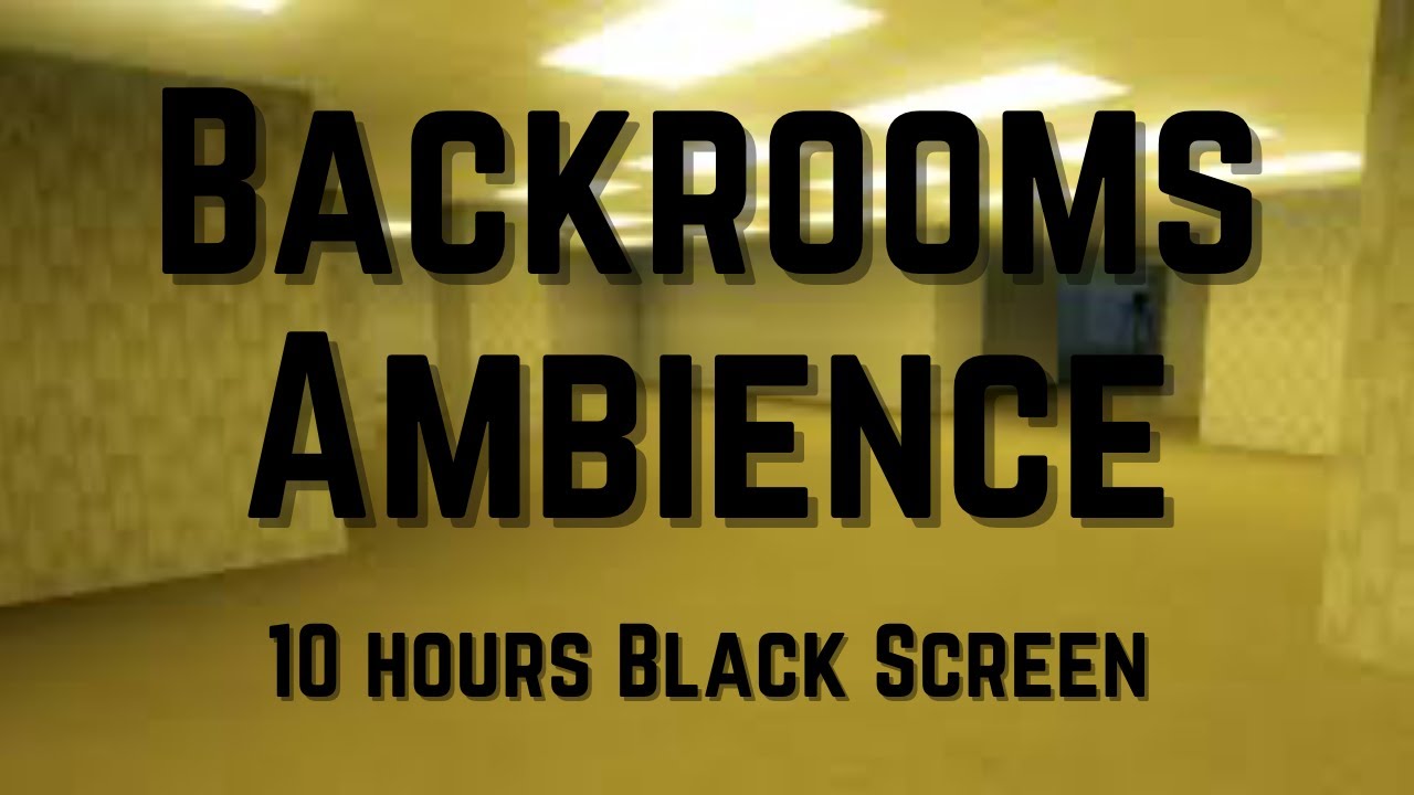 Backrooms Ambience 10 hours Black Screen (Backrooms Sound)