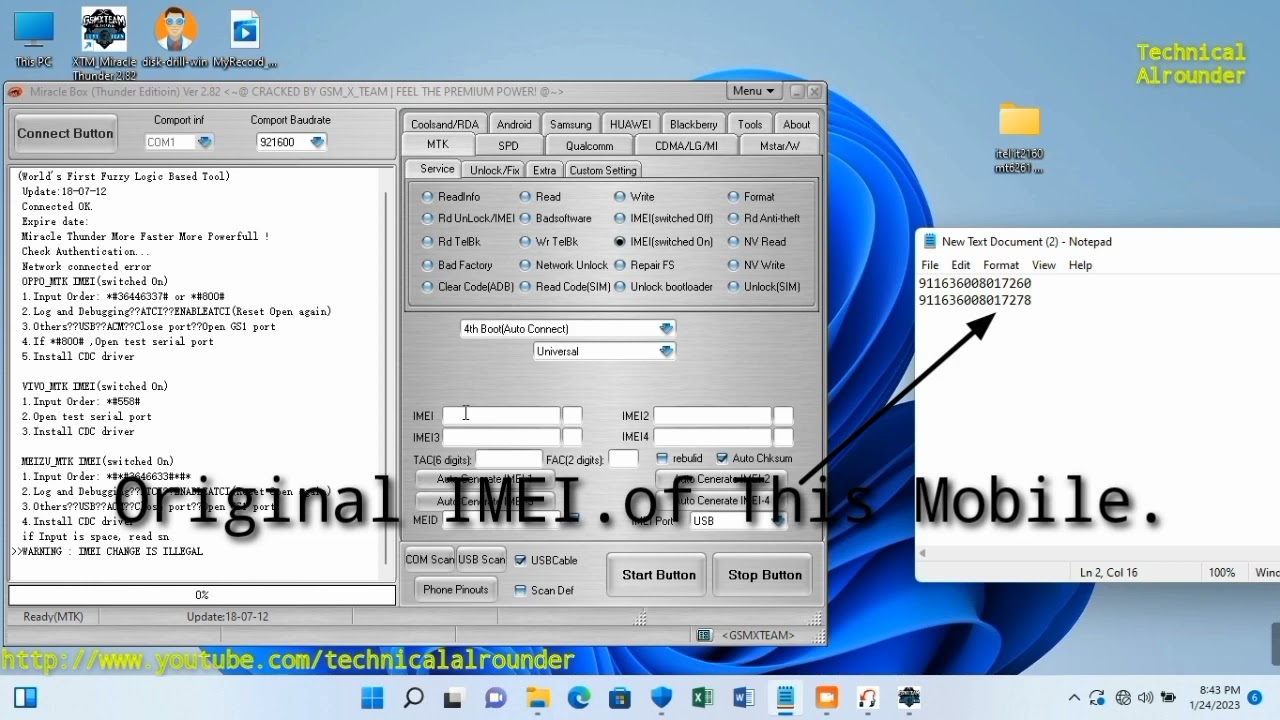 How to Write IMEI. of Itel it2160 Keypad Mobile.