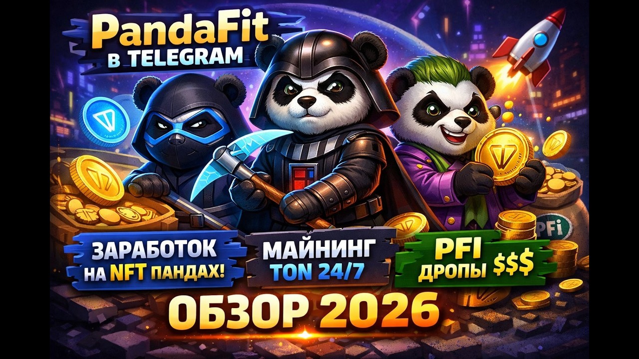 PandaFit в Telegram &mdash; как заработать на NFT пандах? Майнинг TON 24/7 + PFI дроп