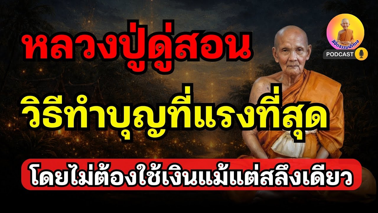 หลวงปู่ดู่สอนวิธีทำบุญที่แรงที่สุด…โดยไม่ต้องใช้เงินแม้สลึงเดียว