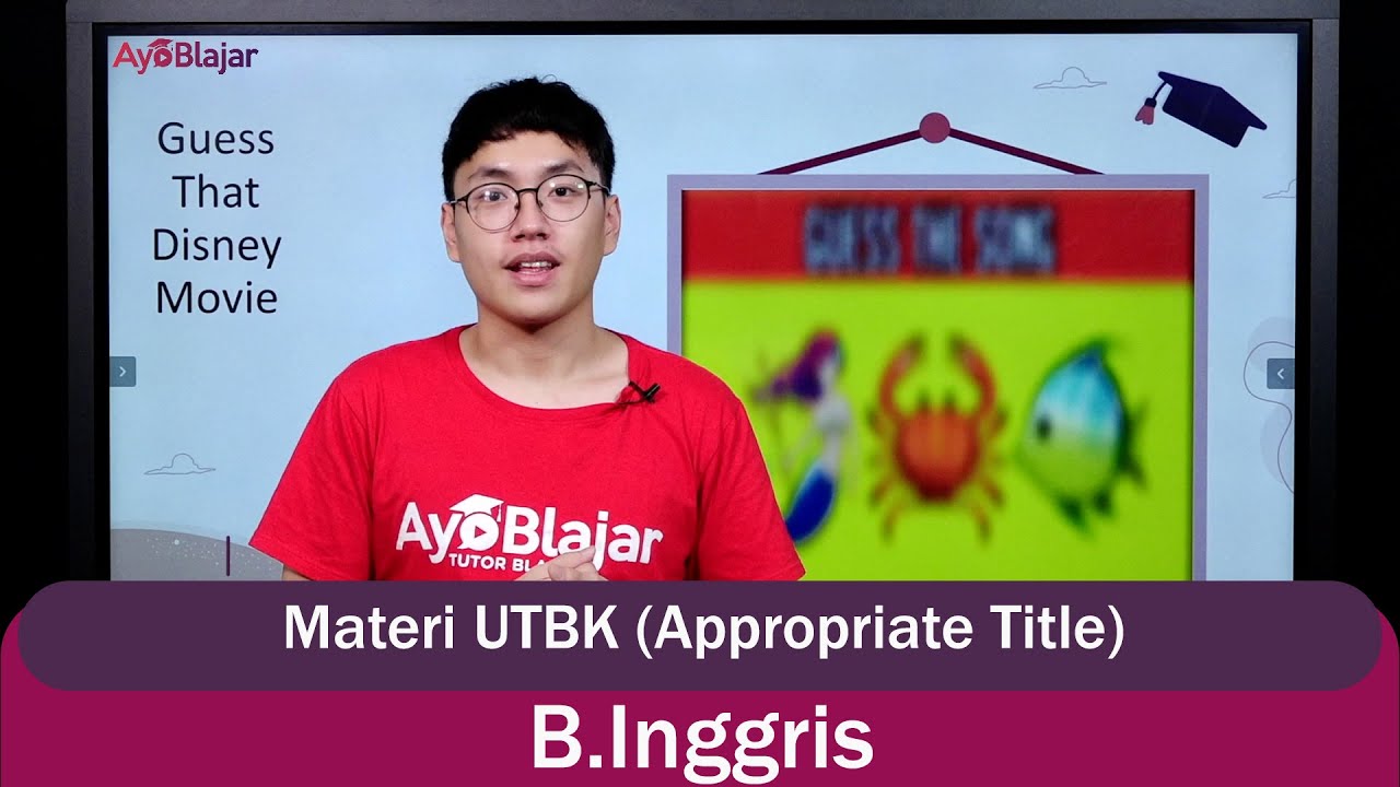 Bhs. Inggris - Determining An Appropriate Title - Materi UTBK (Kelas 12)