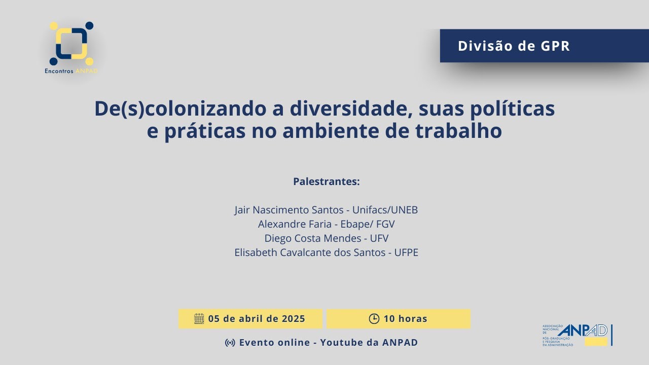 De(s)colonizar a diversidade no trabalho e nas organizações? Possibilidades e desafios