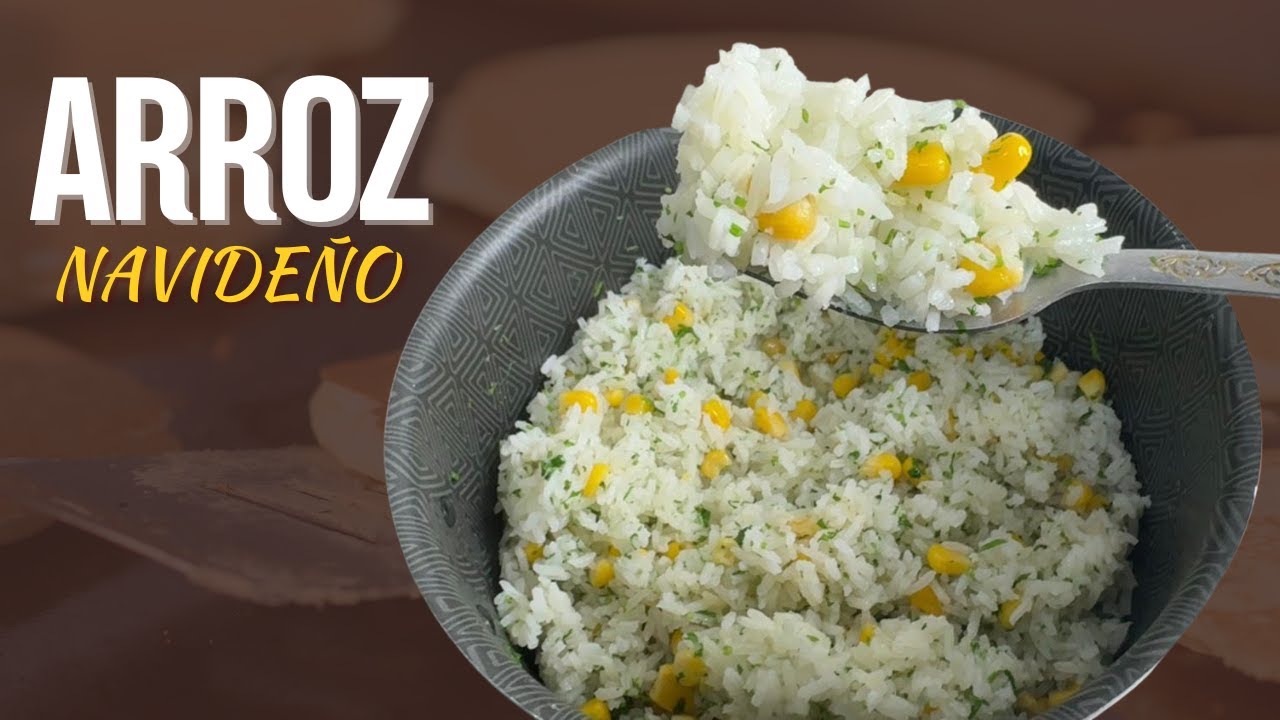como hacer ARROZ NAVIEÑO de cilantro y maiz tierno RECETA FACIL Y RAPIDA