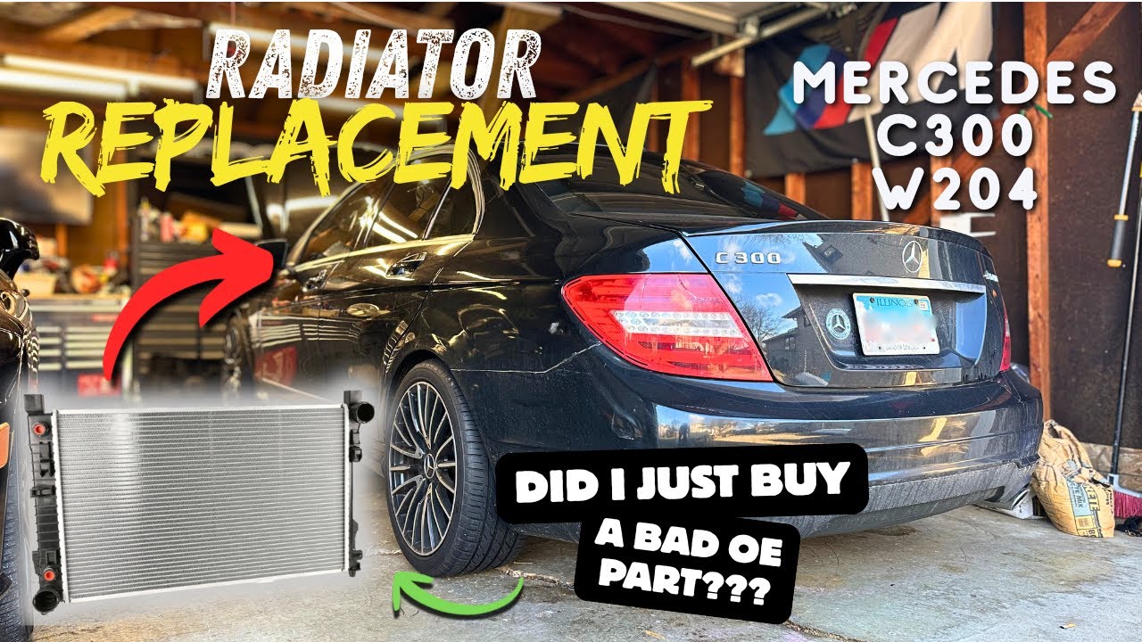 2013-2014 Mercedes C300 (W204) Radiator Replacement!
