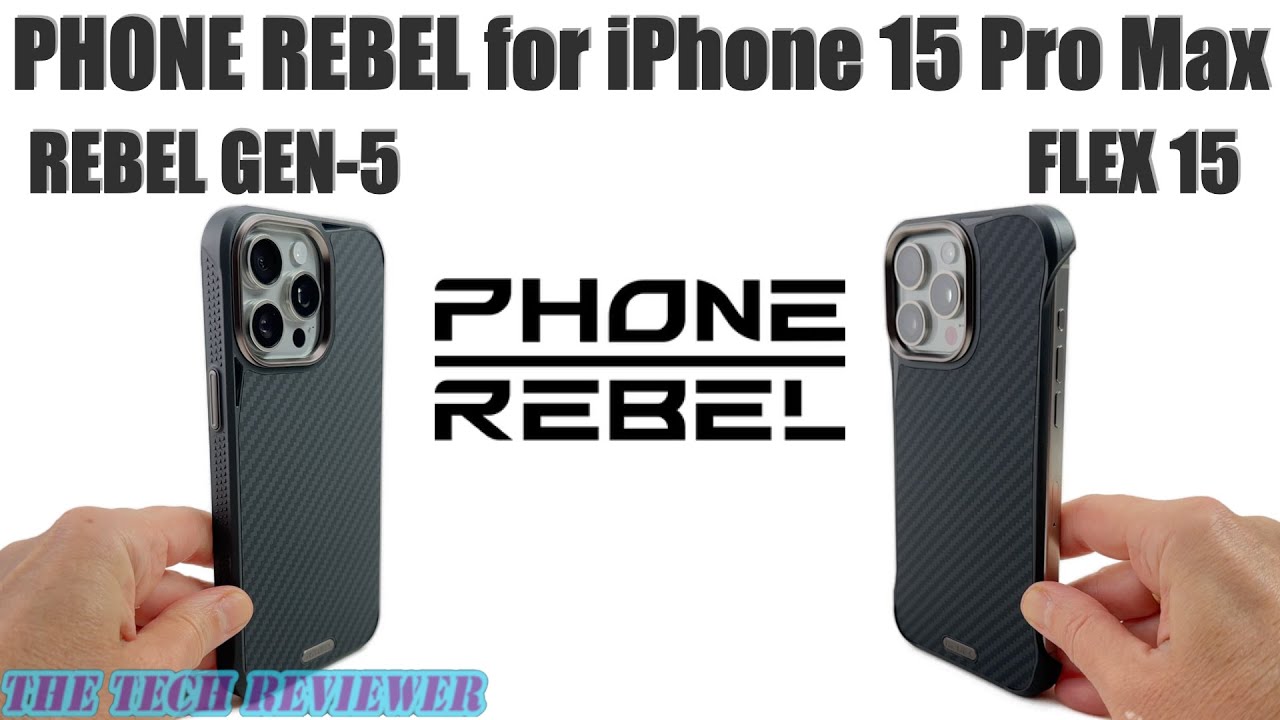 PHONE REBEL GEN-5 & FLEX 15: Защитите свой iPhone 15 Pro Max с помощью мощного арамидного волокна!