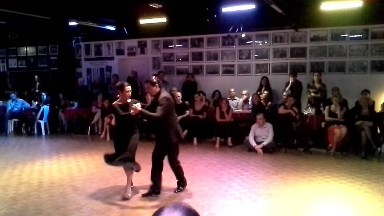 Alejandro Aquino e Natalia Hills  17 01 2015 alla Zotto Tango Academy Milano   Milonga Querida   D'A