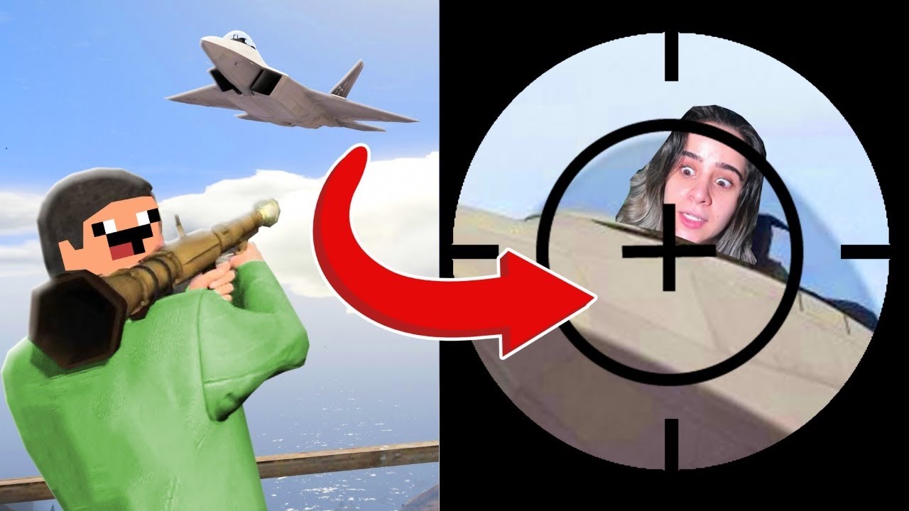 MINHA AMIGA FOI BRINCAR DE JATO | GTA V