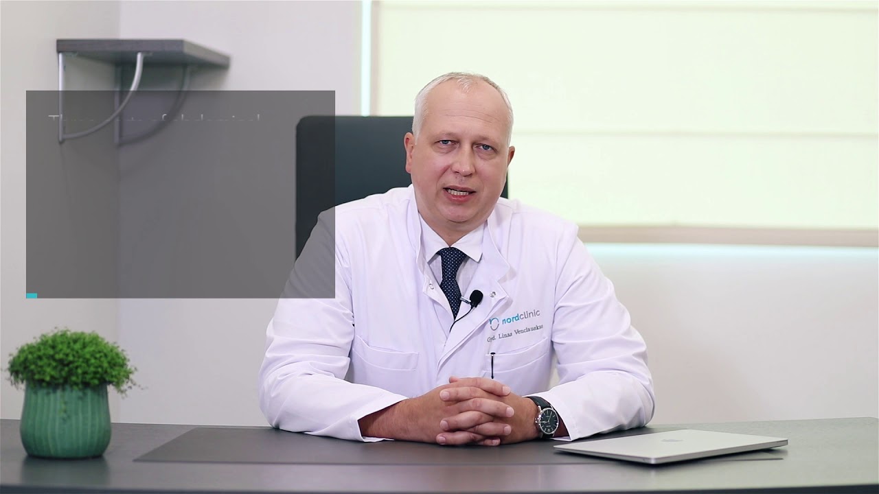 Bariatric surgeon Linas Venclauskas talking about abdominal wall hernia