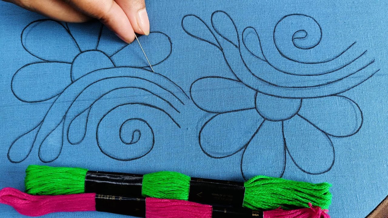 নকশী কাঁথা সেলাই ! Nokshi Katha,Hand Embroidery Traditional Bangladeshi Nokshi Katha Stitch Tutorial