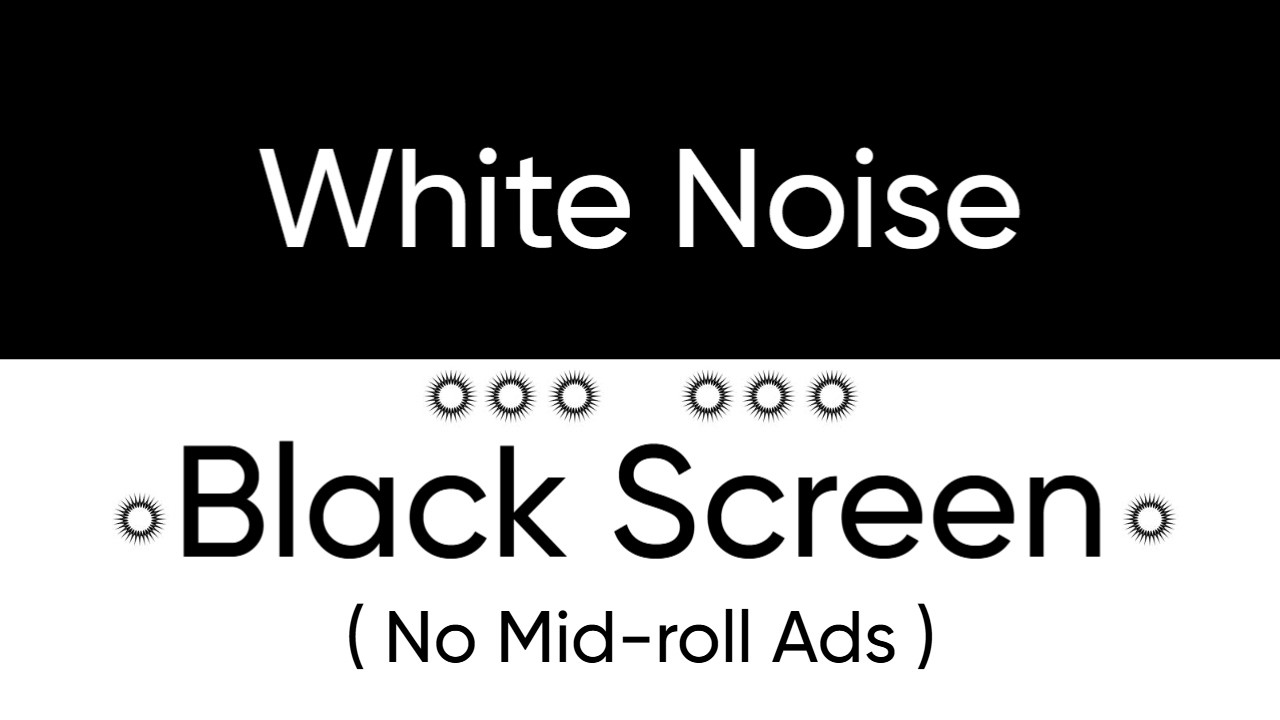 White Noise | Black Screen | No Mid-roll Ads | 12 Hours of Pure Calm Energy for Study and Work