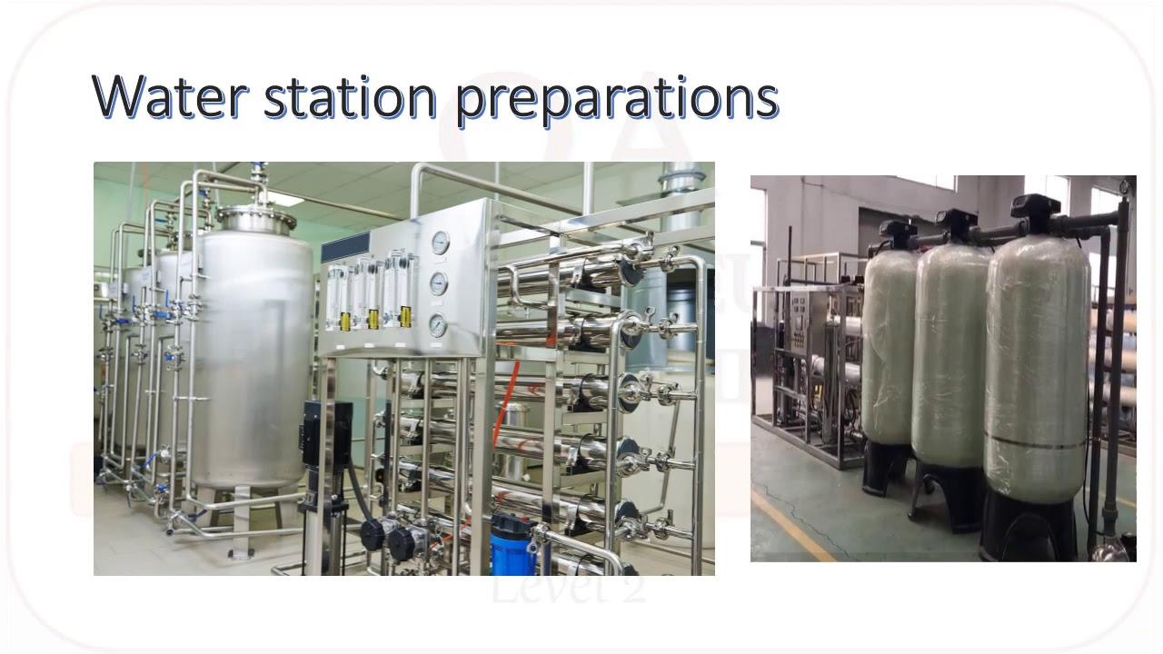 water system in pharmaceuticals - المياة في صناعات الادوية