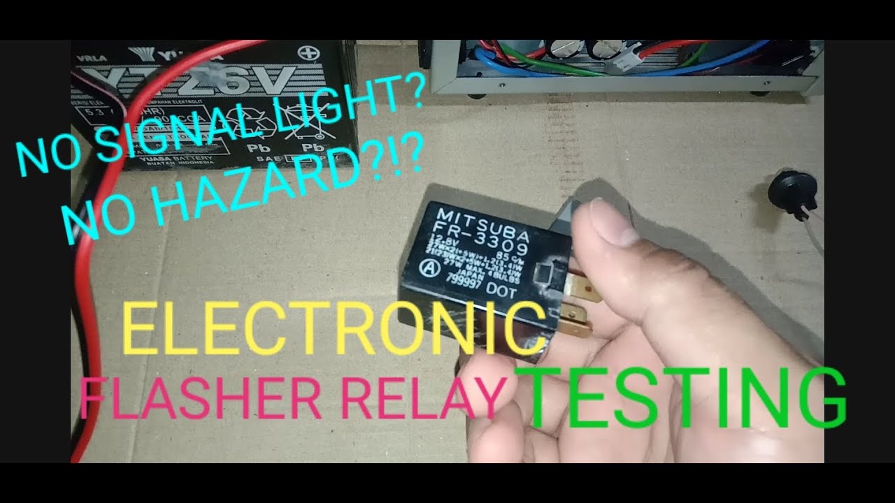 FLASHER RELAY TESTING PROCEDURE.. NO SIGNAL LIGHT? NO HAZARD?
