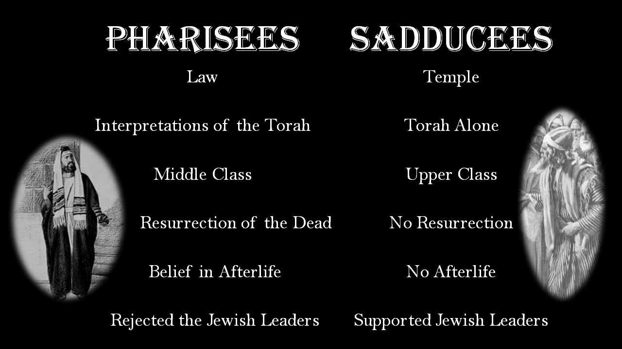 Pharisees and Sadducees