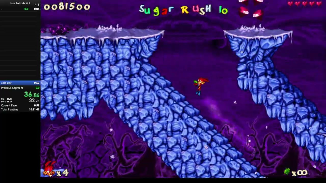 Jazz jackrabbit 2 Cold day in heck in 47.897(Spaz, late rush route)